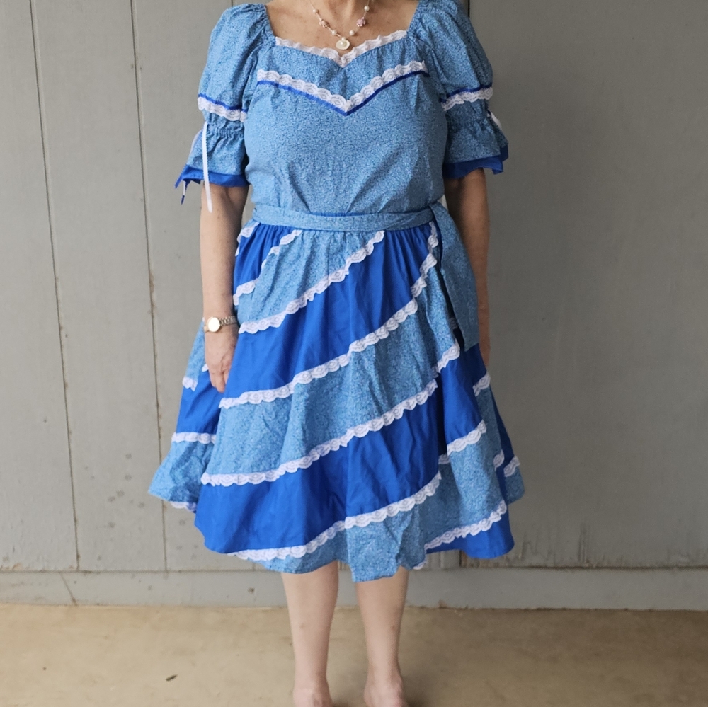 Vintage Square Dance Dress Handmade